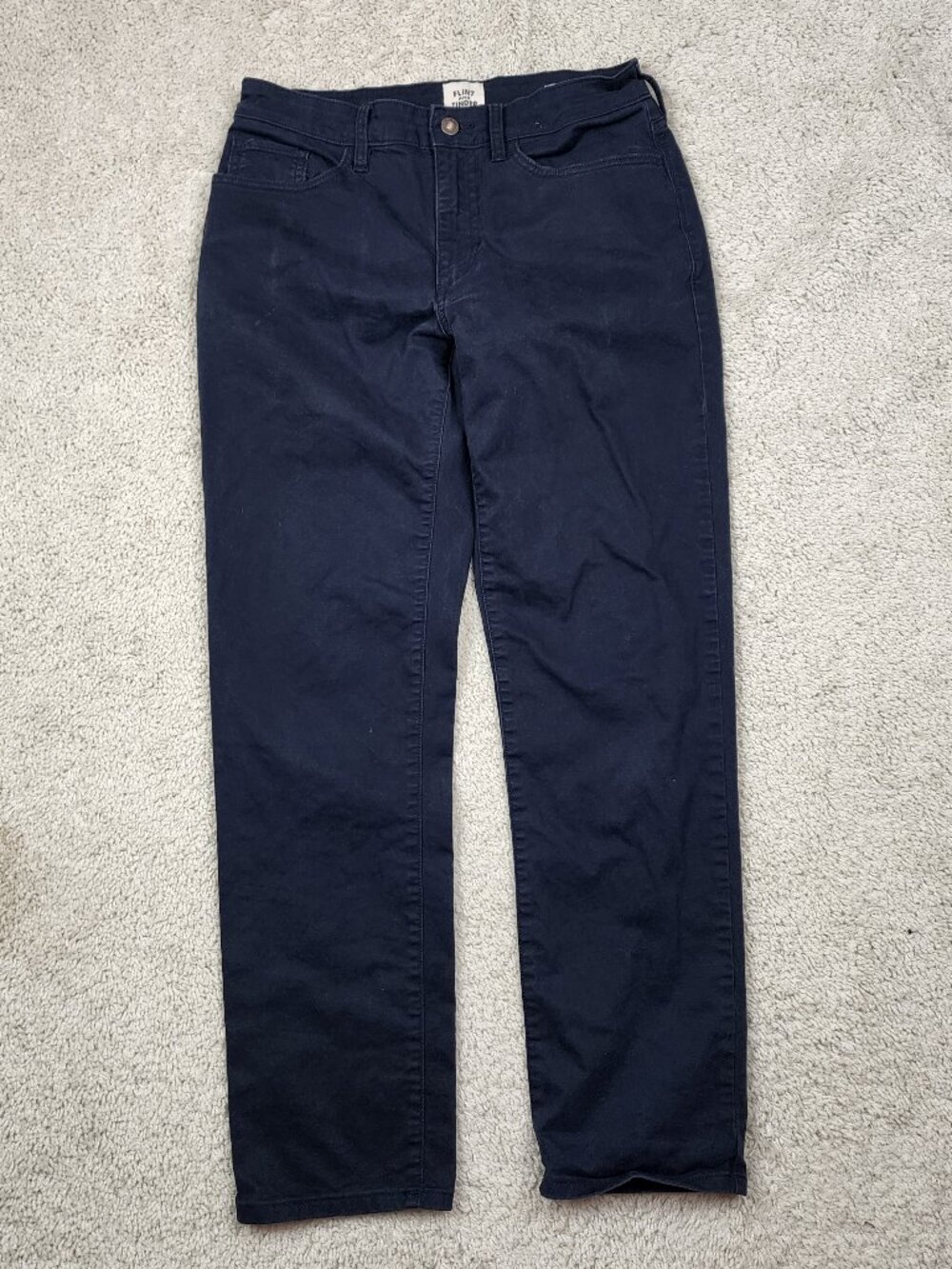 Flint & Tinder 365 Chino Pant Mens 28x30 Canvas Twill Casual Navy Blue Huckberry